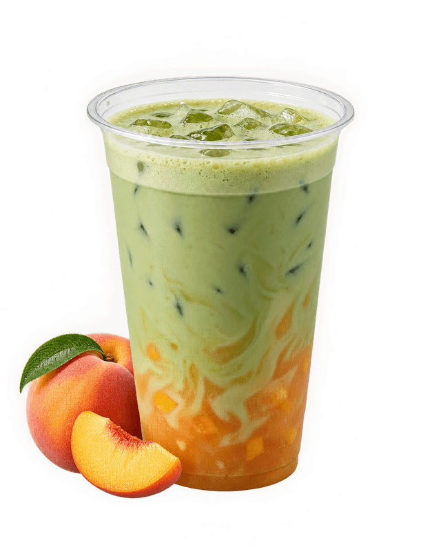 Peach matcha