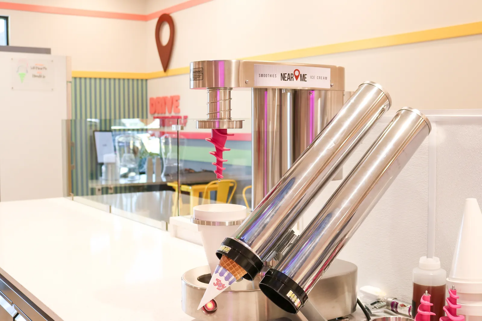 The ice cream machine on our counter that turns frozen fruit into ice cream